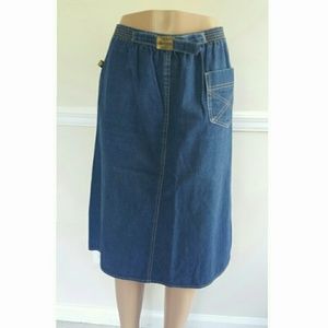 Vintage Vidal Sassoon Denim Skirt